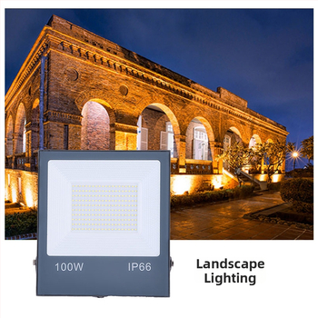 LED προβολέας εξωτερικού χώρου, IP66 ανθεκτικό, 50W, 220V, αλουμινένιο περίβλημα, γωνία δέσμης 180°, ιδανικός για εξωτερικά γήπεδα, εργοτάξια και φωτισμό διαφήμισης