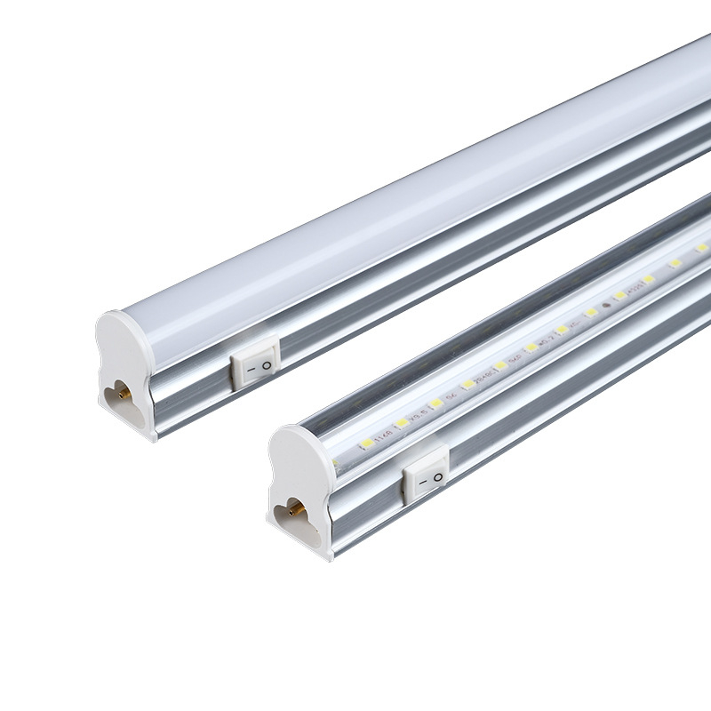 T5 LED интегрирана флуоресцентна тръба с монтажна скоба и превключвател