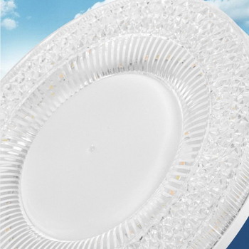 LED kristalna lampa u obliku letećeg tanjura za kućnu upotrebu, zaštita očiju, energetski učinkovita i iznimno jasna, E27 navoj, za spavaću sobu.