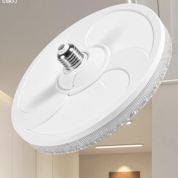 LED kristalna lampa u obliku letećeg tanjura za kućnu upotrebu, zaštita očiju, energetski učinkovita i iznimno jasna, E27 navoj, za spavaću sobu.