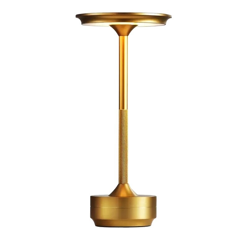 Syg td03bj-001 Kovová LED stolná lampa s dotykovým ovládaním, trojfarebné nastaviteľné ambientné osvetlenie, vstavaná batéria, USB nabíjateľná nočná lampička
