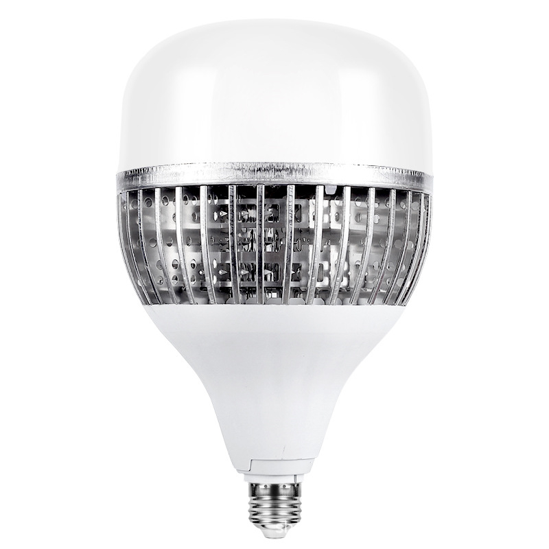 LED žarulja visoke snage s aluminijskim hladnjakom s rebrima, ultra jaka, 5000 lm, 220V, E27, izdržljiva za industrijske prostore