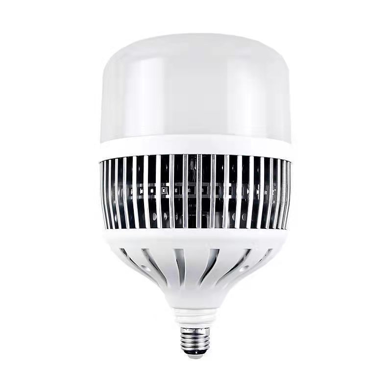 LED žarulja visoke snage s aluminijskim hladnjakom s rebrima, ultra jaka, 5000 lm, 220V, E27, izdržljiva za industrijske prostore