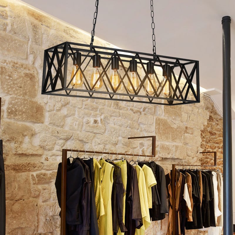 Industrijski stil lustera za restorane i barove, metalni retro američkog stila – stropna svjetiljka