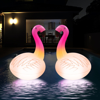 Solarno punjivo LED flamingo svjetlo, vodootporno RGBW kuglasto svjetlo za bazen i dvorište