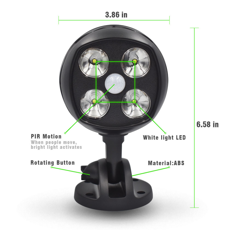 LED vodootporni reflektor s 360° rotacijom – vanjsko osvjetljenje dvorišta, vrta, bazena i garaže