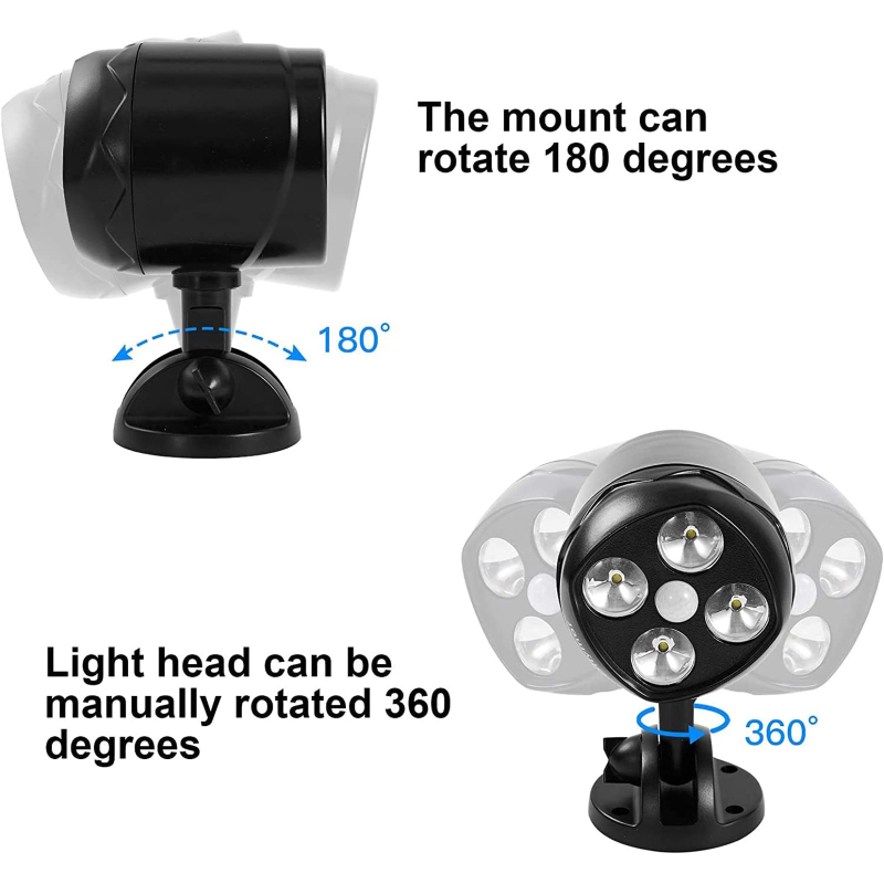 LED vodootporni reflektor s 360° rotacijom – vanjsko osvjetljenje dvorišta, vrta, bazena i garaže