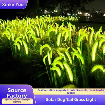 Solárne lampy v tvare Foxtail Grass pre parky, scenické zóny, námestia a dvory — vodotesné osvetlenie krajiny