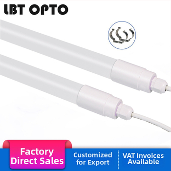 Т8 LED водоустойчива интегрирана лампова тръба, дължина 1,2 м, IP68, база G13, 18W; подходяща за ферми, аквариуми, рекламни кутии и външно осветление