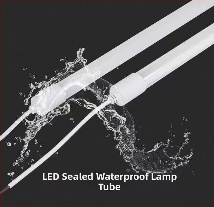 Т8 LED водоустойчива интегрирана лампова тръба, дължина 1,2 м, IP68, база G13, 18W; подходяща за ферми, аквариуми, рекламни кутии и външно осветление