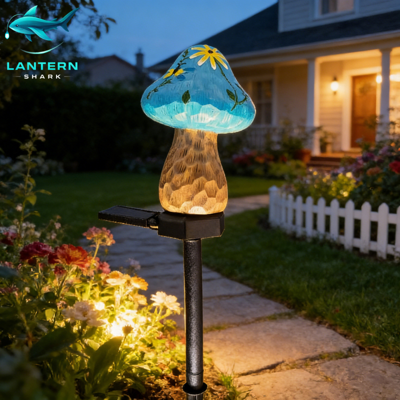 Gljiva solarna lampa za travu, šarene vanjske dekorativne svjetiljke za vrt, ambijentalno osvjetljenje vrta