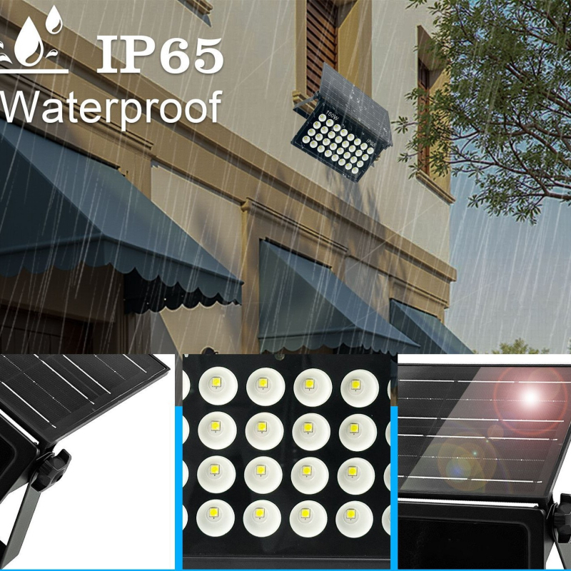 Solarni LED reflektor s daljinskim upravljanjem za vanjsku rasvjetu, vodonepropusan, super svijetao