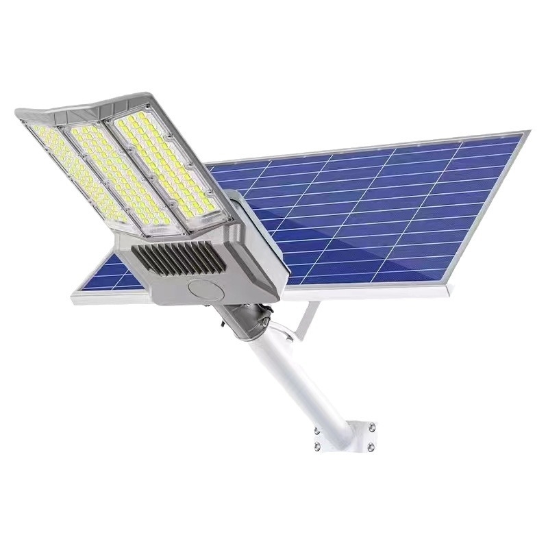 Solarna vanjska LED rasvjeta, split tip, trostrani širokokutni dizajn za cestu i dvorište, vodootporna.
