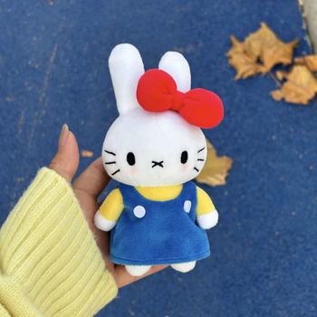 Miffy Kitty pliš privjesak za torbu, sladak crtani zajec