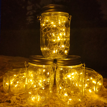Solarni Mason jar lampioni za vanjski prostor, vodootporne viseće svjetiljke za vrt, dekorativni lampioni želja