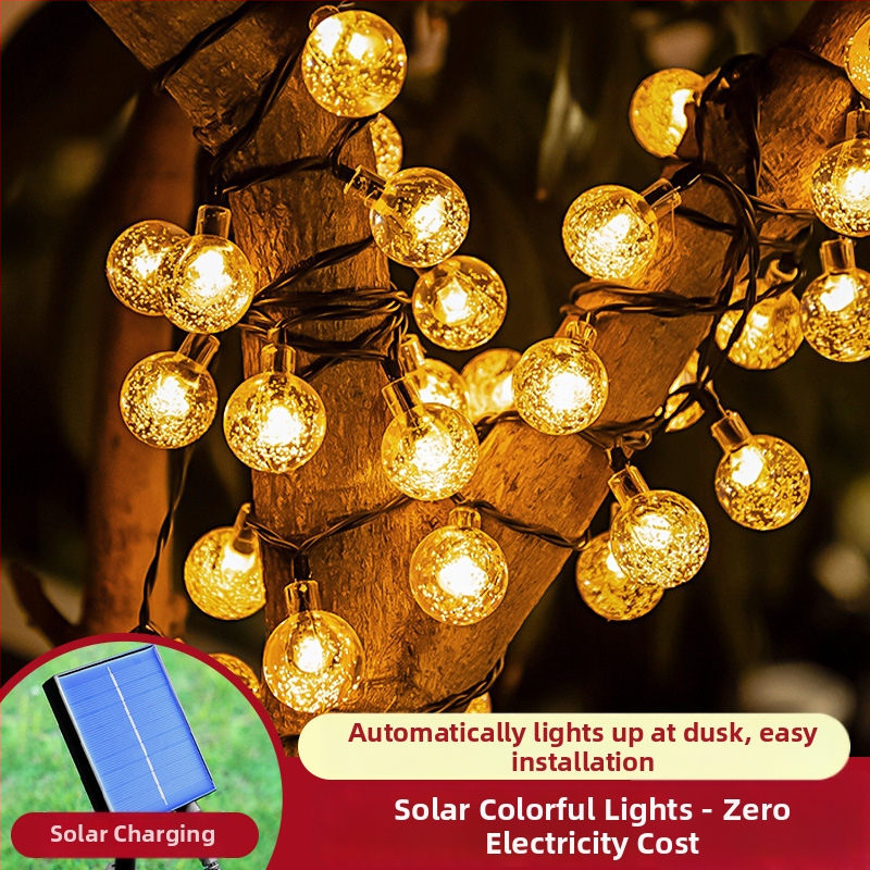 Lumină LED solară pentru copac, șir de lumini exterior, IP66, iluminat decorativ pentru grădină.