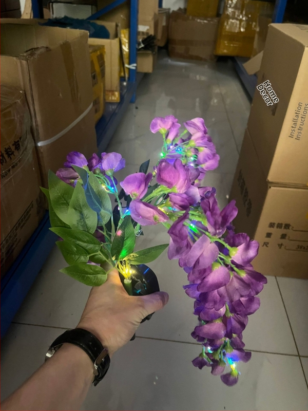 Solarna LED lampa u obliku cvijeta, vodootporna za vanjsku upotrebu, dekorativno osvjetljenje za vrt i travnjak