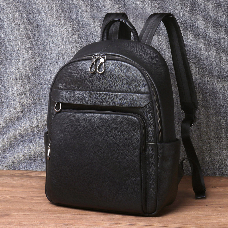 Far Sea muški ranac od kože prvog sloja goveda, 36–55 L, za 15-inčni laptop, urban stil za putovanja