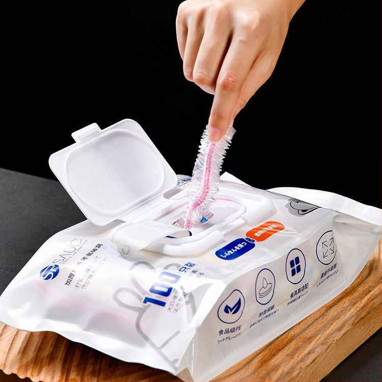 Sp Sauce Farebné kryty fólie pre domáce chladničky, ochrana proti prachu, kuchyňa bez trhania, sada 100 kusov