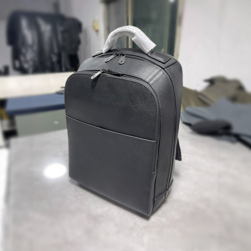 Ruksak od kože prvog sloja goveda za poslovno putovanje, 14-inčni laptop ruksak, svestran casual stil, prava koža