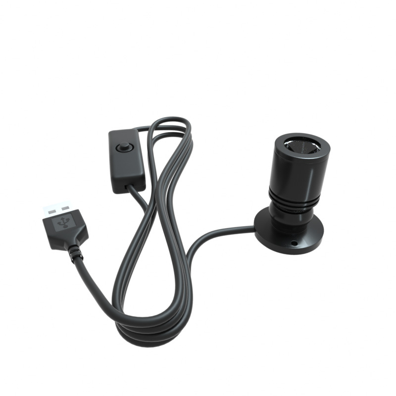 USB niskonaponski LED mini spot za akvarij, plošno ugradbeni, aluminijsko kućište, 5V, 1W/3W
