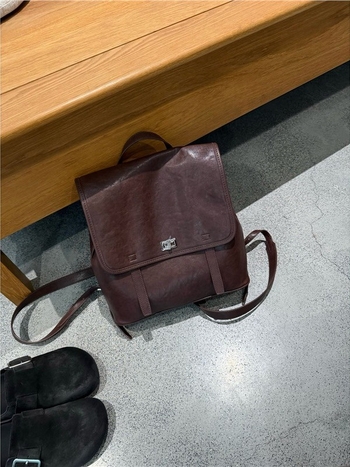 Ženski ruksak od kože tretiran biljnim procesom, model 2025, retro gradski minimalistički stil, velika kapaciteta, dnevni ruksak s zatvaračem, vodootporan
