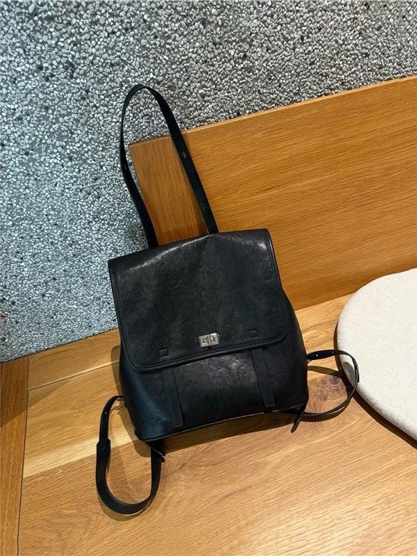 Ženski ruksak od kože tretiran biljnim procesom, model 2025, retro gradski minimalistički stil, velika kapaciteta, dnevni ruksak s zatvaračem, vodootporan