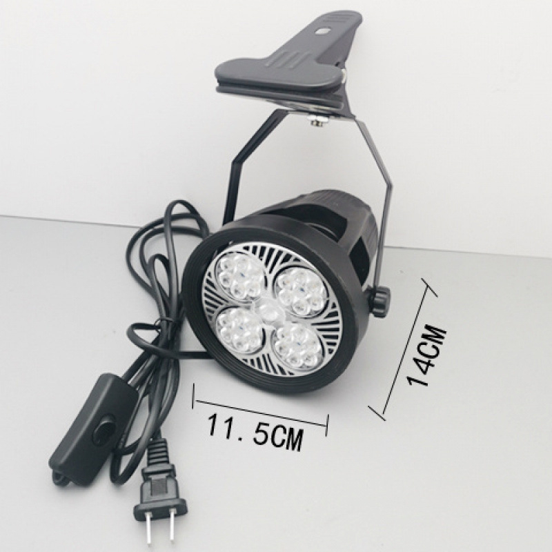 Spot LED cu clips, alimentare la priză, iluminare portabilă pentru nunți și expoziții