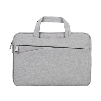 Nothing Geantă de afaceri ușoară pentru laptop și tabletă, geantă de umăr multifuncțională, interior căptușit, gri