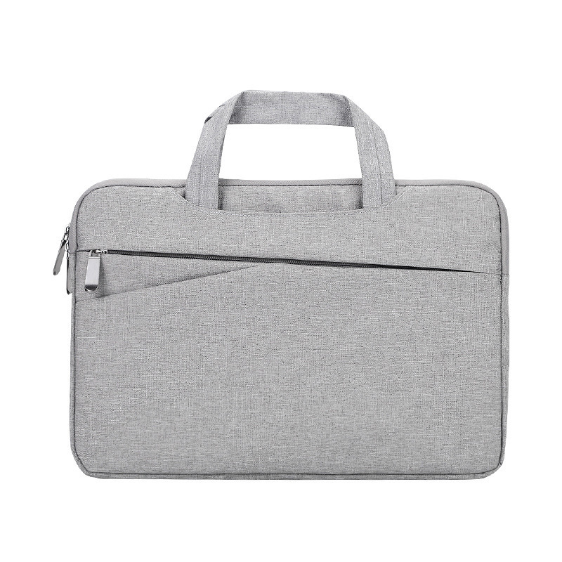 Nothing Geantă de afaceri ușoară pentru laptop și tabletă, geantă de umăr multifuncțională, interior căptușit, gri
