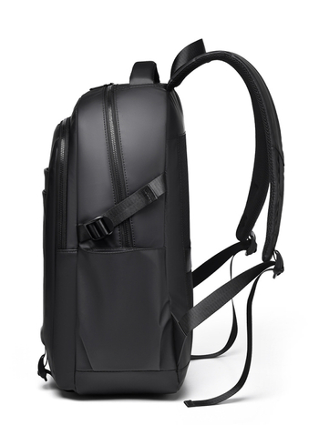 Unisex batoh s veľkým objemom, ľahký, s priehradkou pre 15-palcový notebook, mestský minimalistický štýl, PU materiál