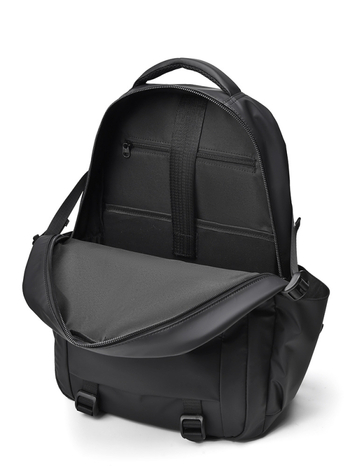 Unisex batoh s veľkým objemom, ľahký, s priehradkou pre 15-palcový notebook, mestský minimalistický štýl, PU materiál