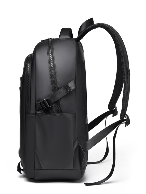 Unisex batoh s veľkým objemom, ľahký, s priehradkou pre 15-palcový notebook, mestský minimalistický štýl, PU materiál