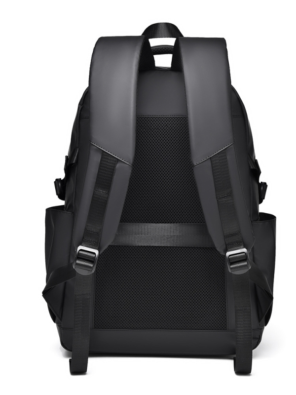 Unisex batoh s veľkým objemom, ľahký, s priehradkou pre 15-palcový notebook, mestský minimalistický štýl, PU materiál