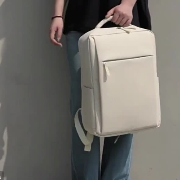 Nový jednofarebný batoh na notebook s veľkým objemom, unisex, do podnikania, školy a na cestovanie