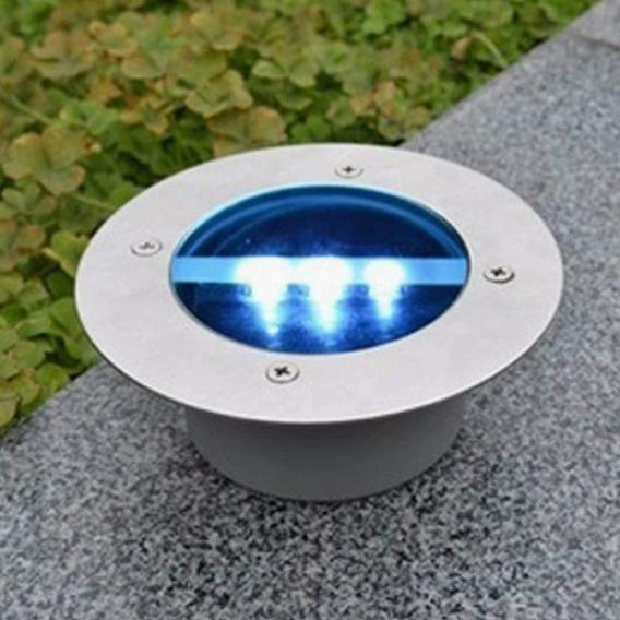 3-LED aluminijska lijevana solarna podzemna svjetiljka, četvrtastog oblika