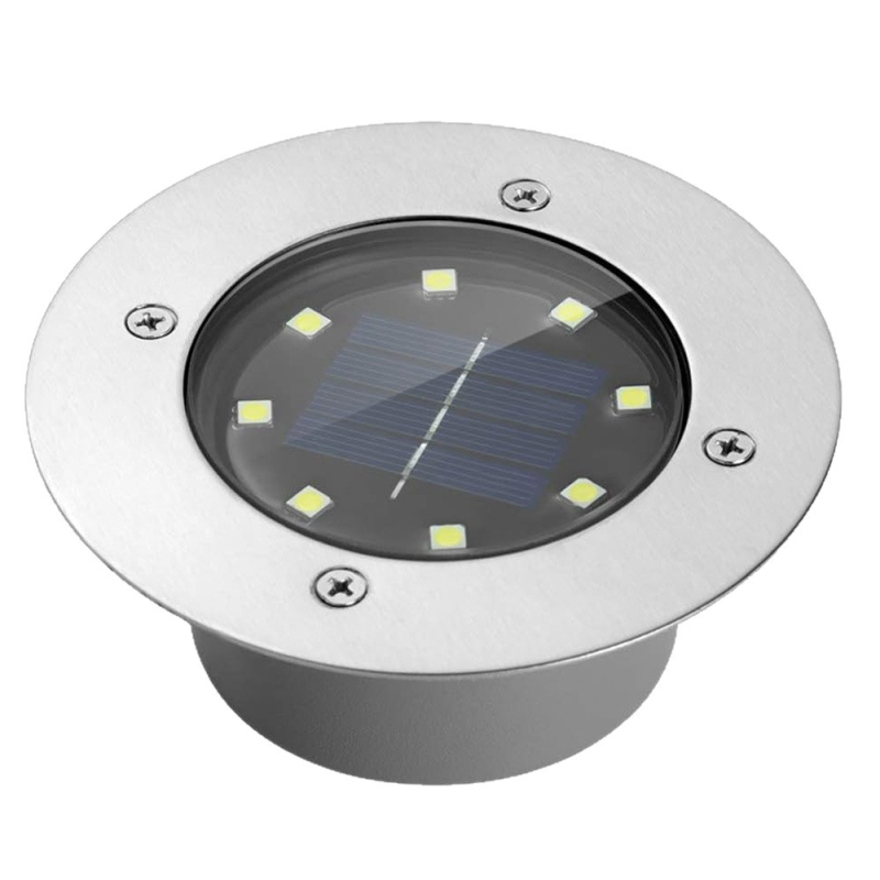 3-LED aluminijska lijevana solarna podzemna svjetiljka, četvrtastog oblika