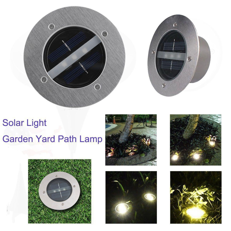 3-LED aluminijska lijevana solarna podzemna svjetiljka, četvrtastog oblika