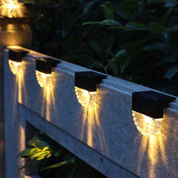 Solarna LED svjetiljka za ogradu i stepenice, vanjska rasvjeta krajolika s inteligentnim senzorom pokreta