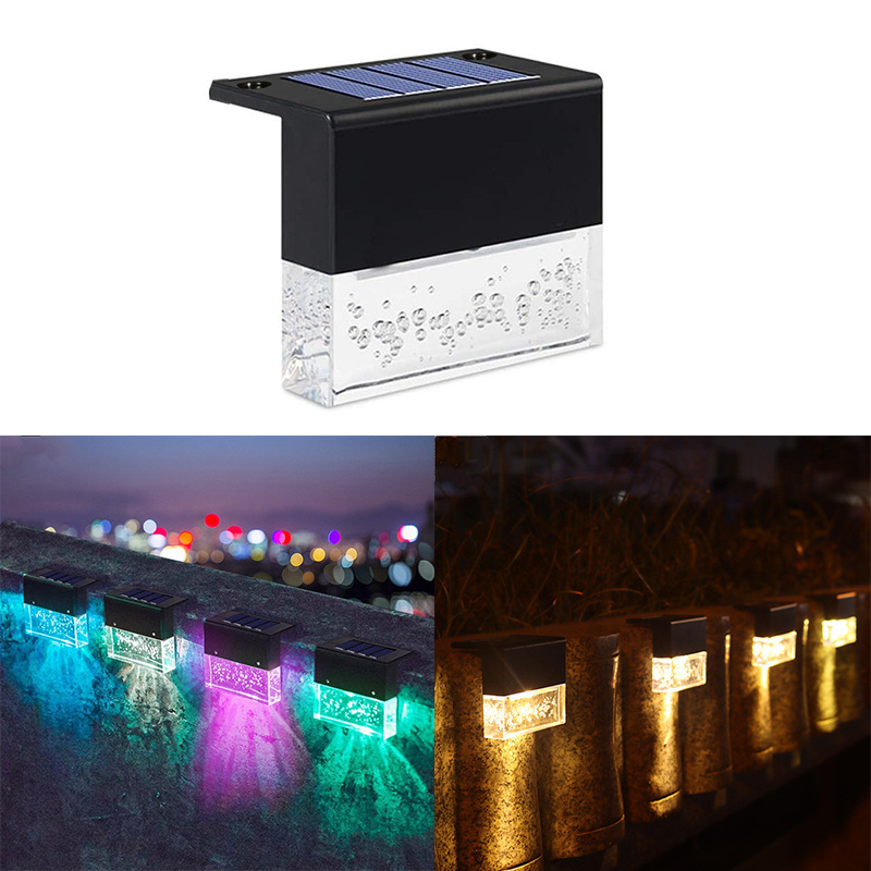 Solarna LED svjetiljka za ogradu i stepenice, vanjska rasvjeta krajolika s inteligentnim senzorom pokreta