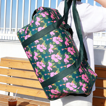Unisex torba za fitness s cvjetnim uzorkom, crossbody putna torba za sport i jogu, velika kapaciteta