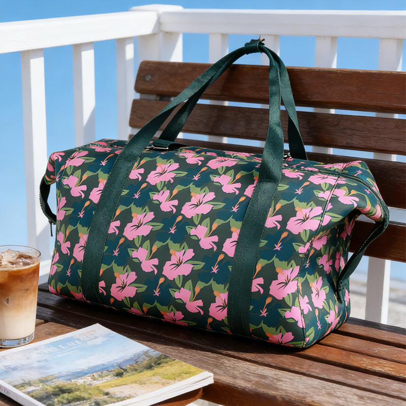 Unisex torba za fitness s cvjetnim uzorkom, crossbody putna torba za sport i jogu, velika kapaciteta