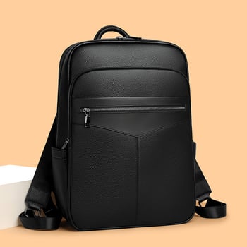 Muški ranac od prirodne kože, dnevni ranac za 15 inčni laptop, veliki kapacitet 20–35 L, za putovanja