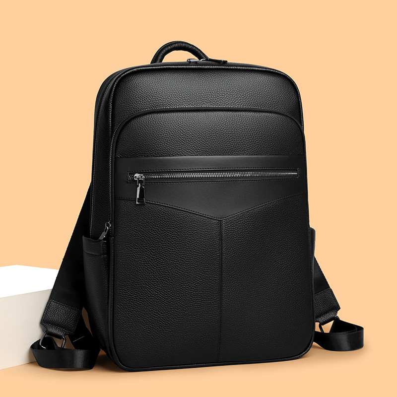 Muški ranac od prirodne kože, dnevni ranac za 15 inčni laptop, veliki kapacitet 20–35 L, za putovanja