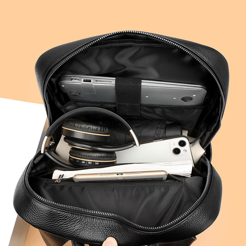 Muški ranac od prirodne kože, dnevni ranac za 15 inčni laptop, veliki kapacitet 20–35 L, za putovanja