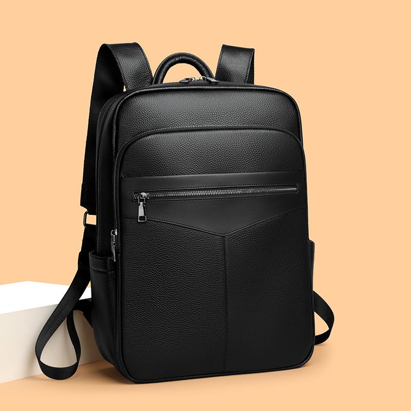 Muški ranac od prirodne kože, dnevni ranac za 15 inčni laptop, veliki kapacitet 20–35 L, za putovanja