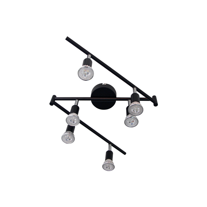 Шестглавни линейни LED прожектори, повърхностно монтирани downlights за шоурум, фоновата стена, прилавка на магазин за дрехи и кухня, регулируеми