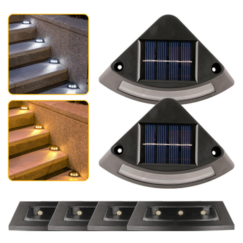 Solarne LED lampe za vanjske stepenice u dvorištu, dekorativno ambijentalno osvjetljenje za kućnu upotrebu, vodootporne svjetiljke za stepenice