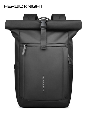 HeroicKnight Roll-Top ruksak za muškarce, kapacitet 20-35 L, za svakodnevnu i putnu upotrebu, 15-inčni prijenosnik, vodootporan Oxford materijal