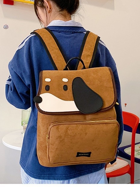 Školski ruksak s temom psa, crtani dizajn, unisex, za školu i putovanja
